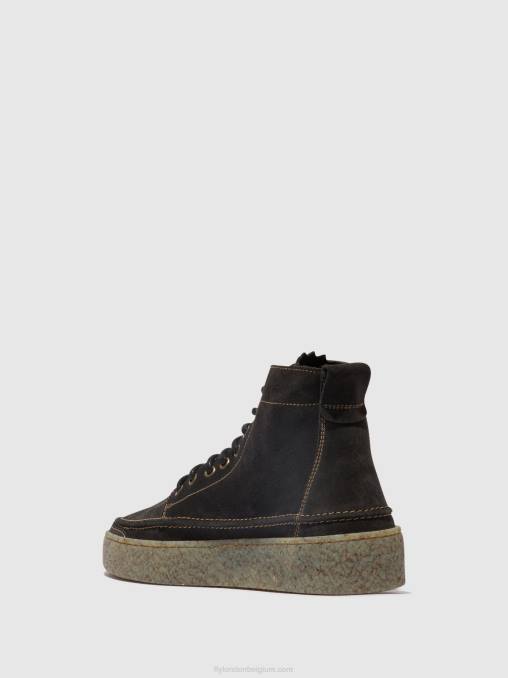 diesel Fly London Heren enkellaarzen met veters rube542 V2B0797