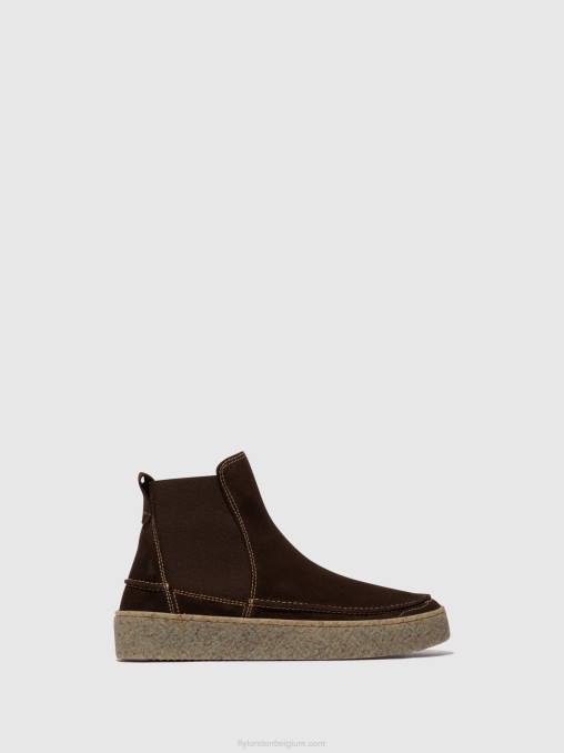 mokka Fly London Heren chelsea enkellaarzen roop541 V2B0801