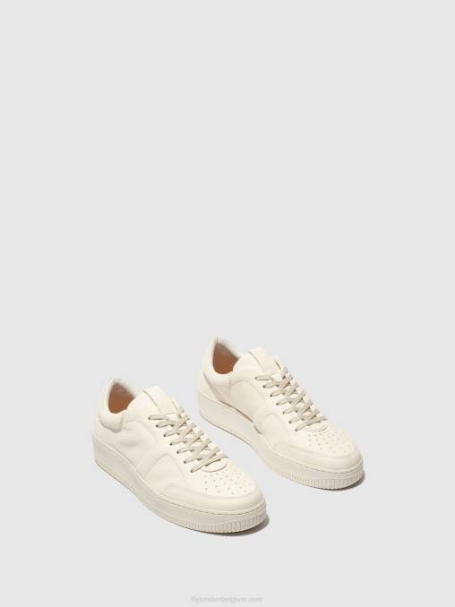 gebroken wit Fly London Heren sneakers met veters bude516 V2B0836