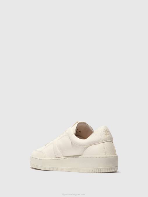 gebroken wit Fly London Heren sneakers met veters bude516 V2B0836