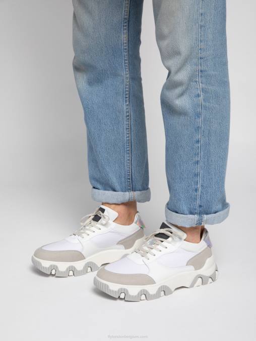 meervoudig gebroken wit Fly London Heren vetersneakers fyne748 V2B0842