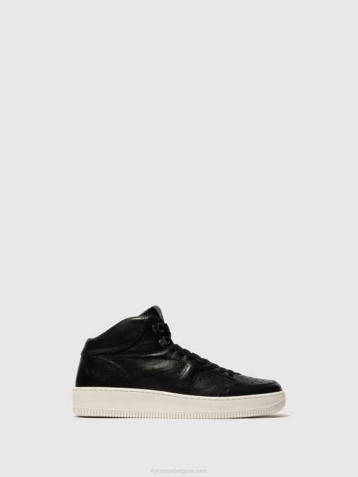 zwart Fly London Heren high-top sneakers beat514 V2B0841