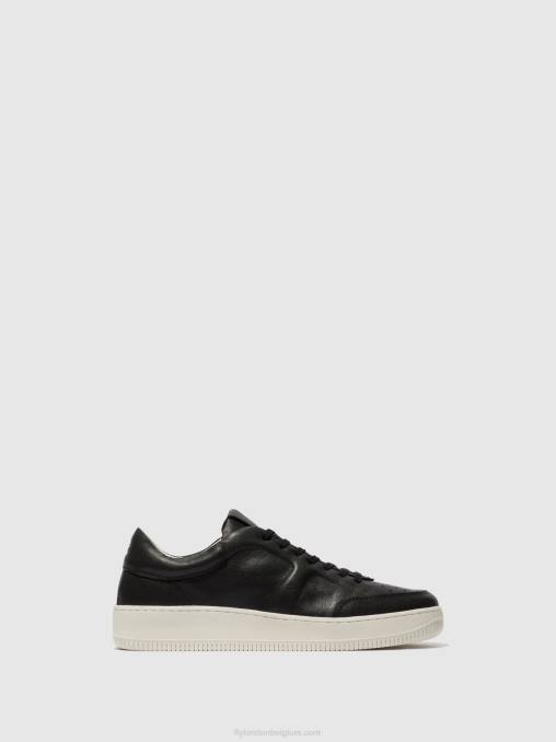 zwart Fly London Heren sneakers met veters bude516 V2B0840
