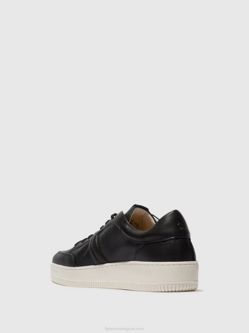 zwart Fly London Heren sneakers met veters bude516 V2B0840