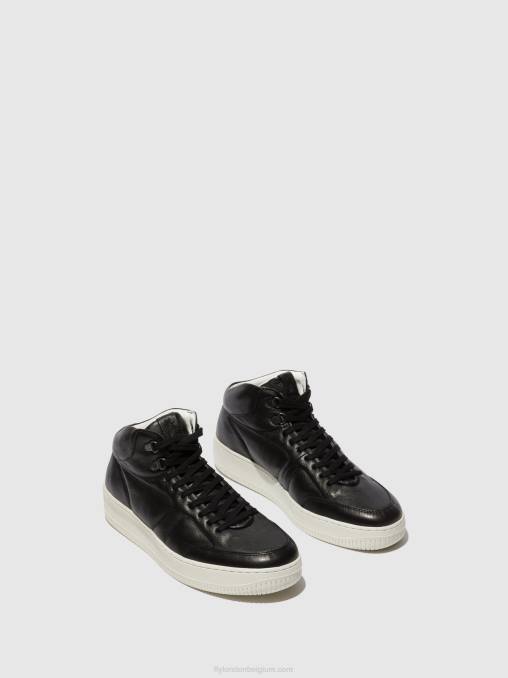zwart Fly London Heren vetersneakers beap543 V2B0835