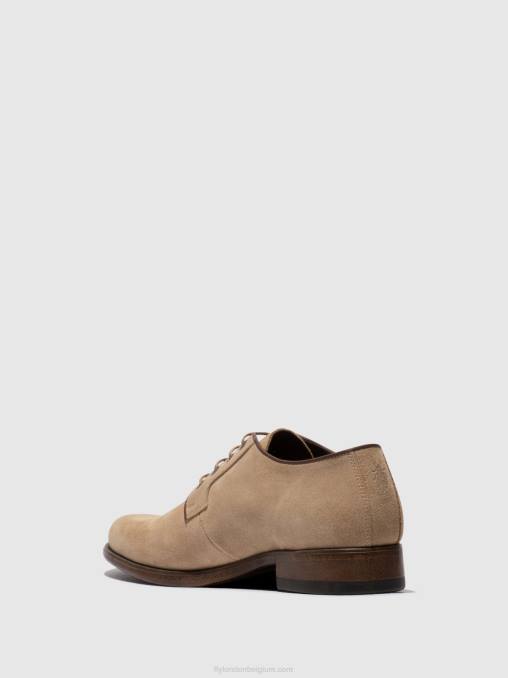 beige Fly London Heren veterschoenen maso957 V2B0821