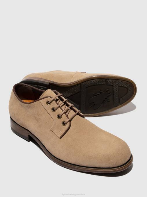 beige Fly London Heren veterschoenen maso957 V2B0821