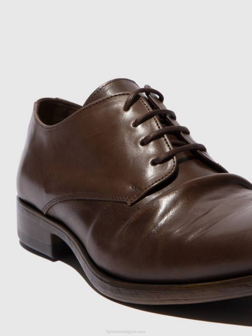 eco mokka Fly London Heren veterschoenen mask576 V2B0832