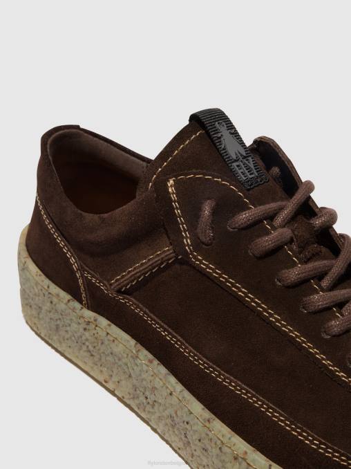 mokka Fly London Heren veterschoenen ruko589 V2B0819