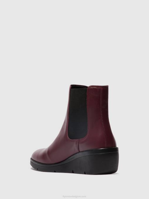 Bordeaux Fly London vrouwen chelsea enkellaarzen nola549 V2B0131