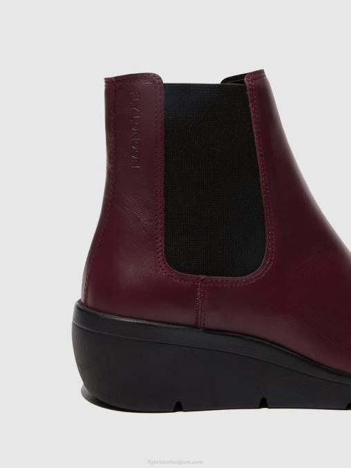 Bordeaux Fly London vrouwen chelsea enkellaarzen nola549 V2B0131