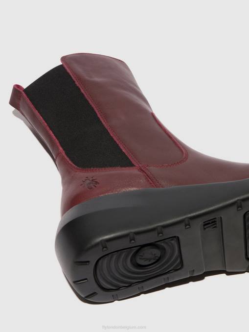 Bordeaux Fly London vrouwen enkellaarzen met rits brin516 V2B064