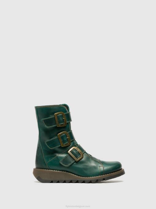 benzine Fly London vrouwen enkellaarzen met gesp scop110 V2B0264