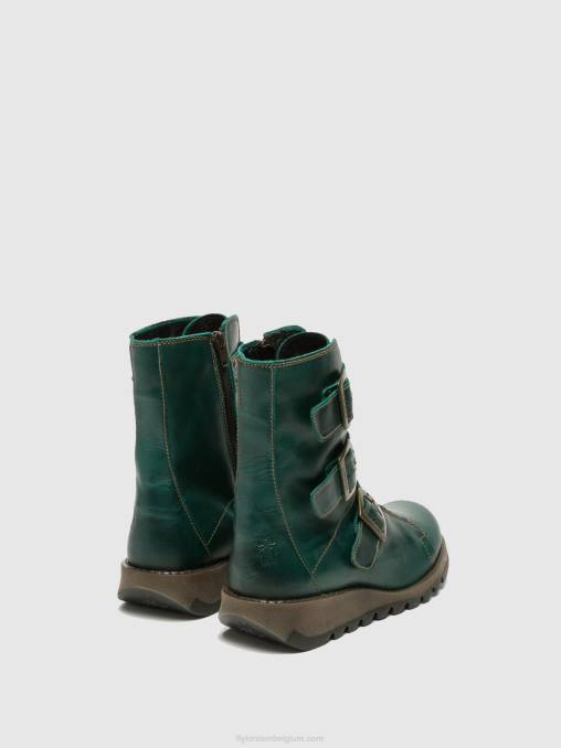 benzine Fly London vrouwen enkellaarzen met gesp scop110 V2B0264