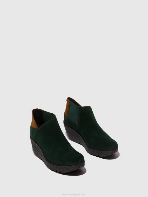 bosgroen/camel Fly London vrouwen enkellaarzen met ritssluiting yego400 V2B030