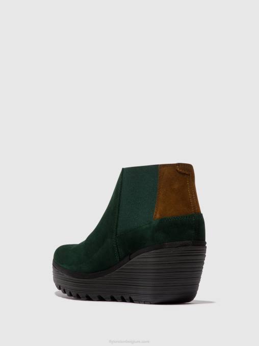 bosgroen/camel Fly London vrouwen enkellaarzen met ritssluiting yego400 V2B030