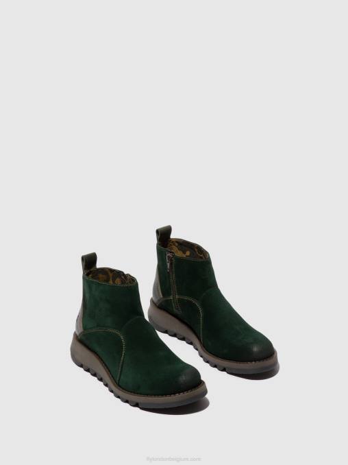 bosgroen/diesel Fly London vrouwen enkellaarzen met ritssluiting sely918 V2B022