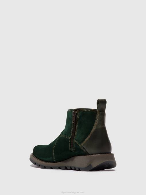 bosgroen/diesel Fly London vrouwen enkellaarzen met ritssluiting sely918 V2B022