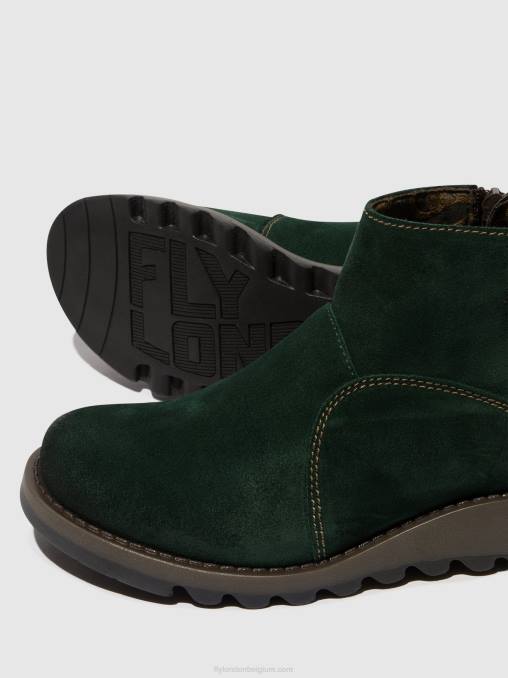 bosgroen/diesel Fly London vrouwen enkellaarzen met ritssluiting sely918 V2B022