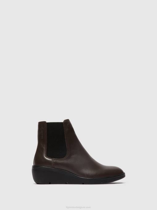 bruin Fly London vrouwen chelsea enkellaarzen nola549 V2B0132