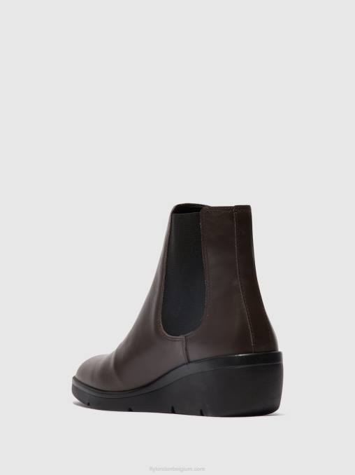 bruin Fly London vrouwen chelsea enkellaarzen nola549 V2B0132