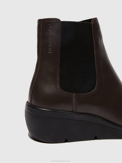 bruin Fly London vrouwen chelsea enkellaarzen nola549 V2B0132