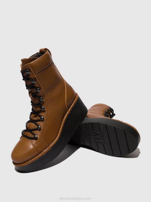 cuio Fly London vrouwen enkellaarzen met veters hand247 V2B0103