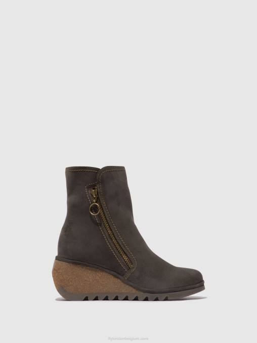 diesel Fly London vrouwen enkellaarsjes met rits nela407 V2B050