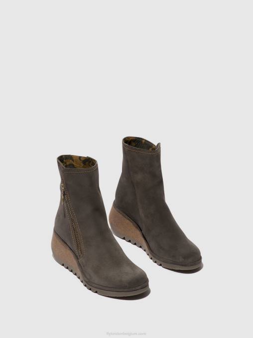diesel Fly London vrouwen enkellaarsjes met rits nela407 V2B050