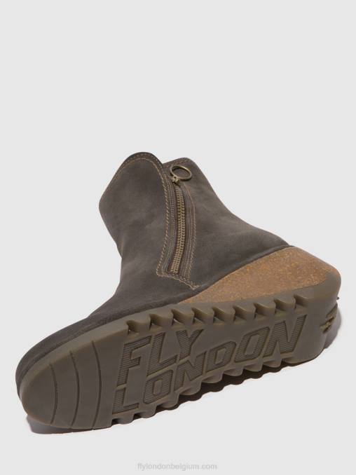 diesel Fly London vrouwen enkellaarsjes met rits nela407 V2B050