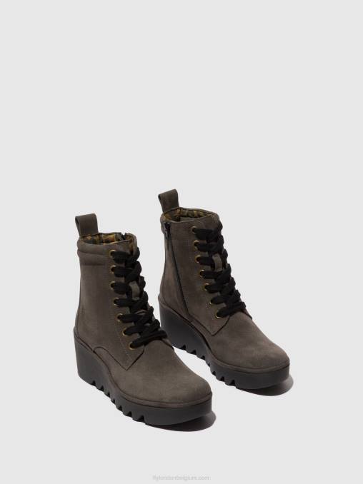 diesel Fly London vrouwen enkellaarzen met veters biaz329 V2B0110