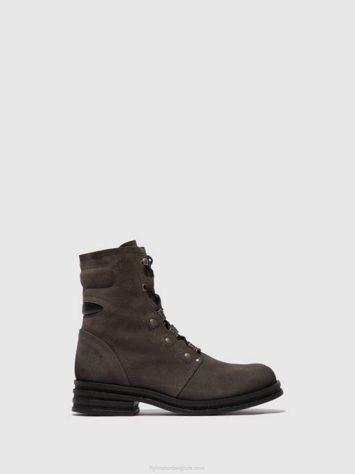 diesel Fly London vrouwen enkellaarzen met veters knot792 V2B099