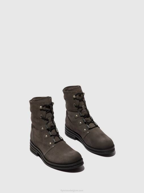 diesel Fly London vrouwen enkellaarzen met veters knot792 V2B099