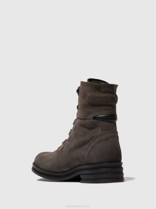 diesel Fly London vrouwen enkellaarzen met veters knot792 V2B099