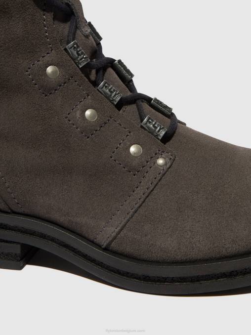 diesel Fly London vrouwen enkellaarzen met veters knot792 V2B099