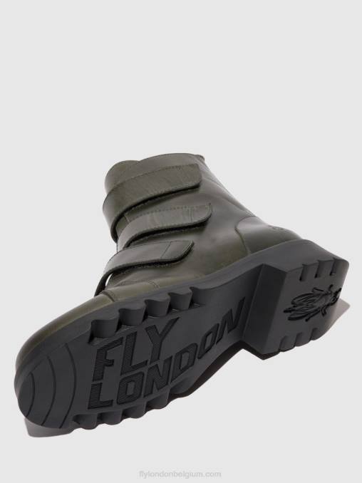 diesel (zwarte zool) Fly London vrouwen enkellaarzen met klittenband rach790 V2B076