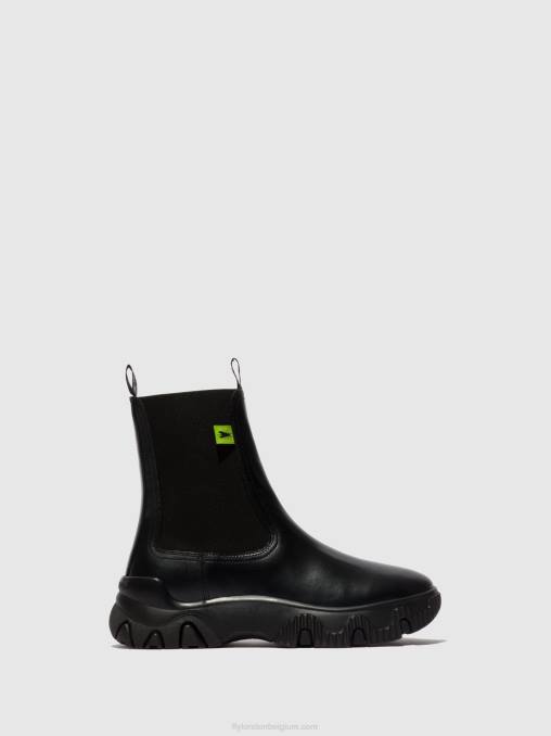 donder zwart Fly London vrouwen chelsea enkellaarzen faty885 V2B0159