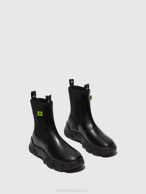 donder zwart Fly London vrouwen chelsea enkellaarzen faty885 V2B0159