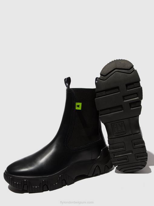 donder zwart Fly London vrouwen chelsea enkellaarzen faty885 V2B0159