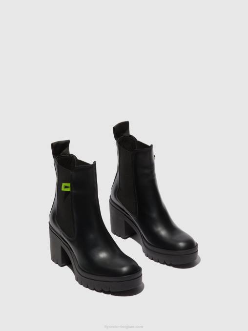 donder zwart Fly London vrouwen chelsea enkellaarzen taje883 V2B0164