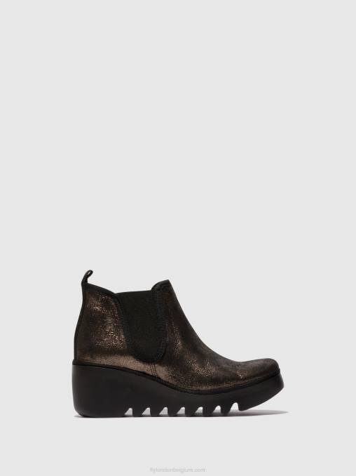 grafiet Fly London vrouwen chelsea enkellaarzen byne349 V2B0154