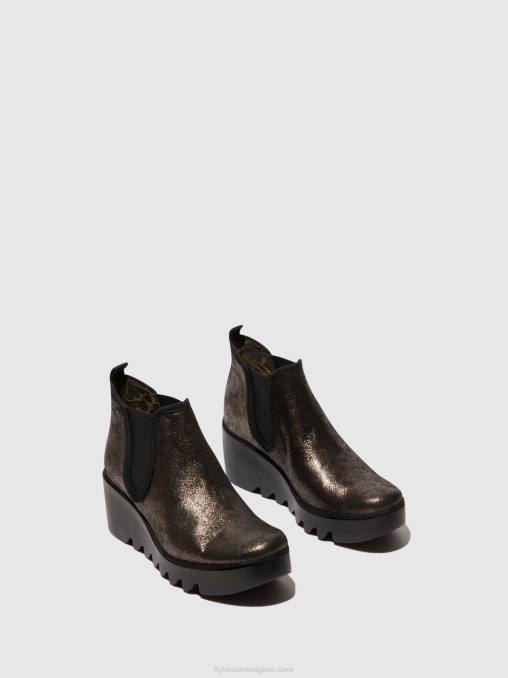 grafiet Fly London vrouwen chelsea enkellaarzen byne349 V2B0154