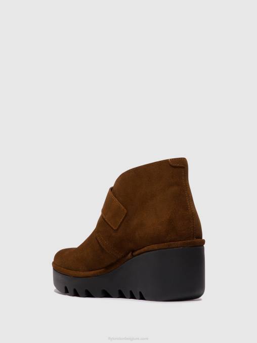 kameel Fly London vrouwen enkellaarzen met gespen geboorte397 V2B0150