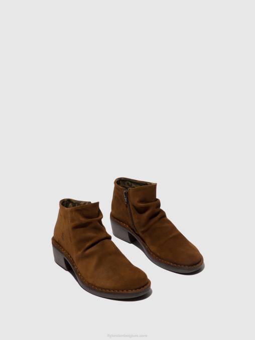 kameel Fly London vrouwen enkellaarzen met rits merk093 V2B055