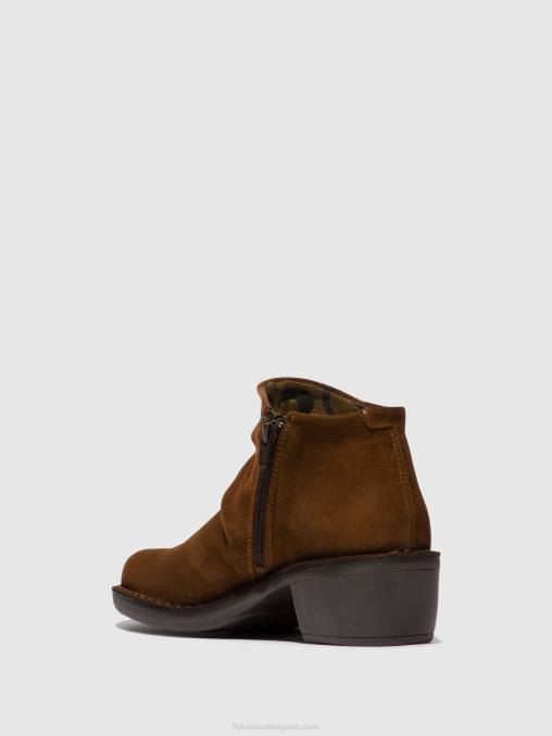 kameel Fly London vrouwen enkellaarzen met rits merk093 V2B055