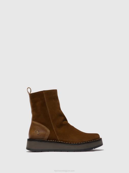 kameel Fly London vrouwen enkellaarzen met ritssluiting reno053 V2B044