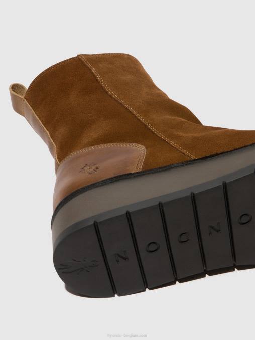 kameel Fly London vrouwen enkellaarzen met ritssluiting reno053 V2B044