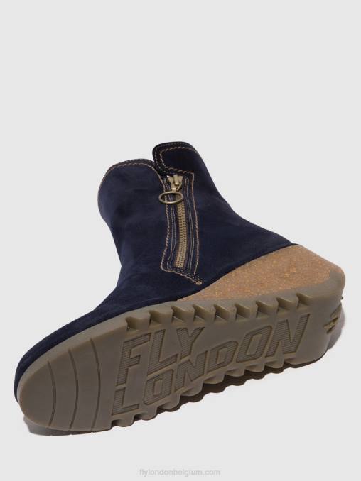 marine Fly London vrouwen enkellaarsjes met rits nela407 V2B047