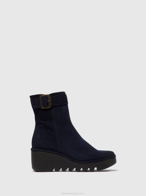 marine Fly London vrouwen enkellaarzen met ritssluiting bepp396 V2B065