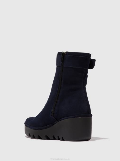 marine Fly London vrouwen enkellaarzen met ritssluiting bepp396 V2B065